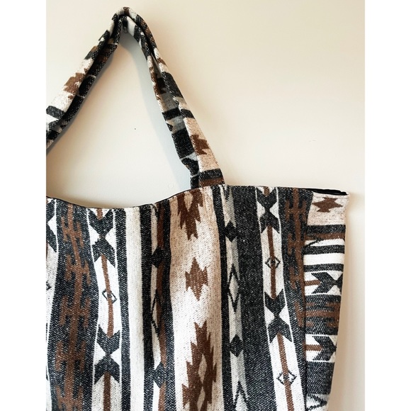 Handmade Pendleton Southwestern Shopper Tote Bag - Picture 5 of 6